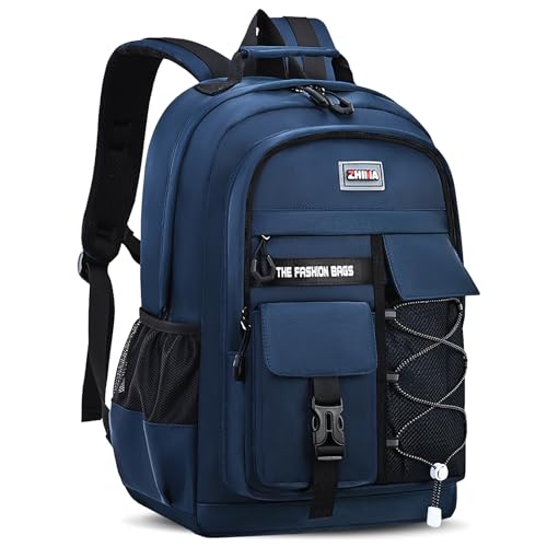 Amythe Schulrucksack Jungen Teenager, 2025 Groß Rucksack Schule Gymnasium Oberstufe Schulranzen Wasserabweisend für 15.6