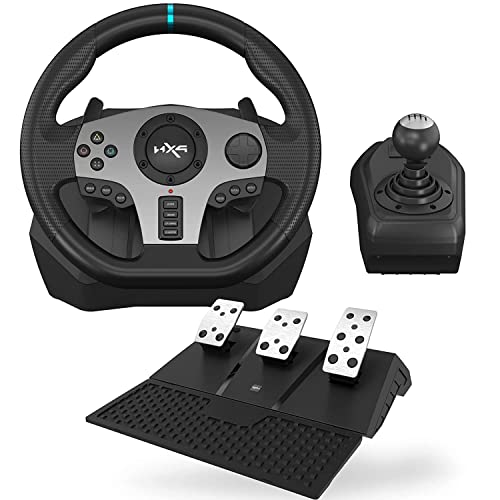 PXN Gaming Lenkrad, V9 Lenkrad mit Pedalen und Schaltung - Gebraucht - Wie Neu - Rennlenkrad, 270/900°, Dual Vibrationen Rückmeldung - für Xbox One, Xbox series X|S, PS4, PS3, PC