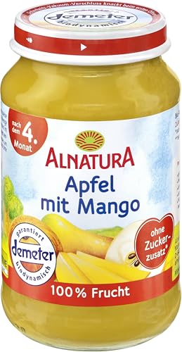 Alnatura Bio Apfel mit Mango, nach dem 4. Monat, 190 g
