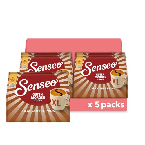 Senseo Pads Guten Morgen Strong XL, 5 x 10 Getränke, 50 Kaffeepads (Verpackungsdesign kann abweichen)