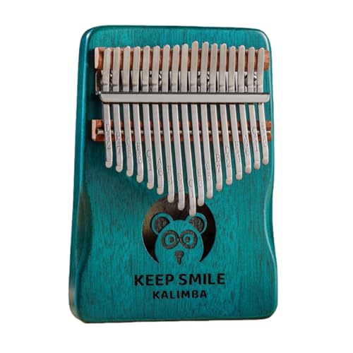 Kalimba Daumenklavier 21 Tasten/17 Tasten Finger Klavier Tragbares Musikinstrument für Anfänger, Musikgeschenke für Musikliebhaber (Panda, Klein)