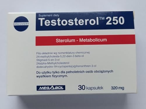 MEGABOL TESTOSTEROL 250 (30 Kapseln) ZMA und Tribulus - Stapel, Regeneration, Gegen Müdigkeit, Testosteron erhöhen