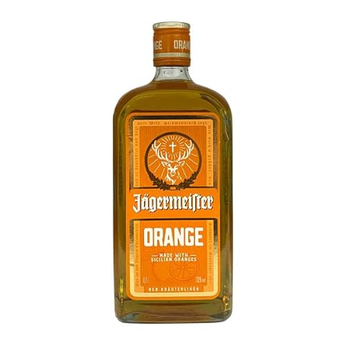 Jägermeister ORANGE – 1 x 0,7l Premium Kräuterlikör 33% Vol. – Fruchtig-frisch mit Citrusöl-Extrakt aus sonnengereiften sizilianischen Orangen – 56 erlesene Kräuter – Das Original aus Wolfenbüttel