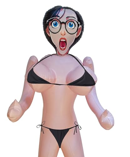 Aufblasbare Gummipuppe Frau Sexy - Erotik Puppe Scherzartikel Männer für JGA Abschied - 150 cm