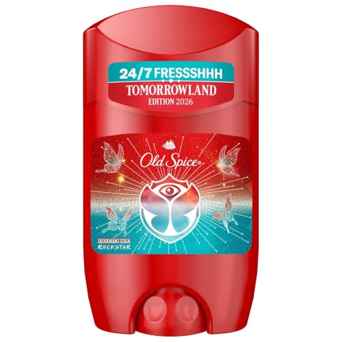 Old Spice Rockstar Deostick, 50ml, 24/7 Frisch bei Täglicher Anwendung