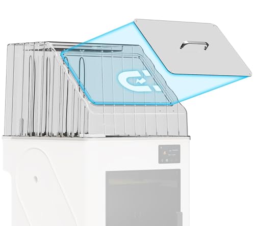 BIQU PopCap Klarsichtdeckel – NUR Kompatibel mit Snapmaker U1, Hitzebeständiges, Transparentes PC-Gehäuse, Magnetischer Deckel, Integrierte Werkzeugablage, Geräuschreduzierung um 15 dB