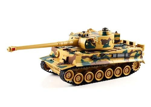 s-idee® 22003 Battle Panzer 99808 KingTiger 1:28 mit integriertem Infrarot Kampfsystem 2.4 Ghz RC R/C Ferngesteuerter Panzer Tank Kettenfahrzeug