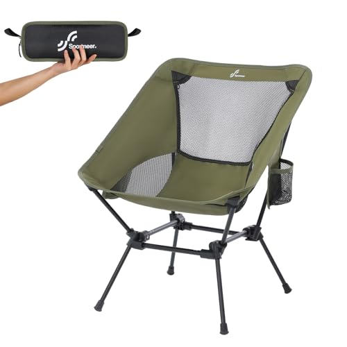 Sportneer Campingstuhl Faltbar Camping Stuhl Tragbarer Campingstühle 150Kg Faltstuhl Ultraleichter Packmaß Kleiner Klappstuhl mit Tragetasche für Picknick, Outdoor, Wandern