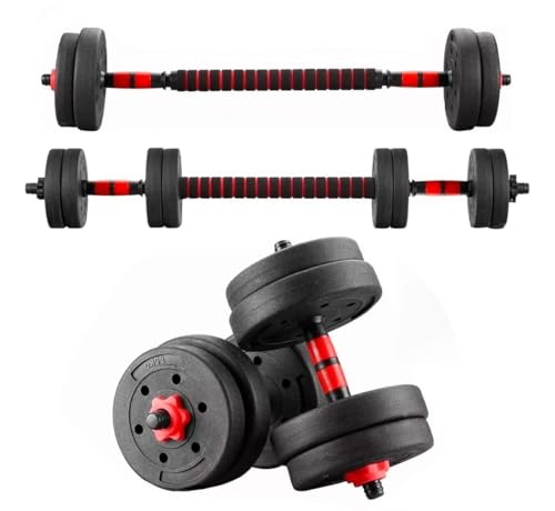 Hantelset 15kg, Kurzhanteln & Langhantel Set, Verstellbare Hanteln für Frauen & Männer, Ideal für Home Gym, Fitness, Pilates, Krafttraining & Muskelaufbau, Kompakt & Platzsparend