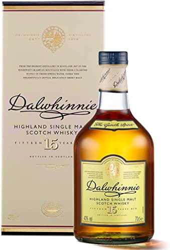 Dalwhinnie 15 Jahre | mit Geschenkverpackung | handgefertigt in den schottischen Highlands | aromatischer Single Malt Scotch Whisky | 43% vol | 700 ml Einzelflasche |