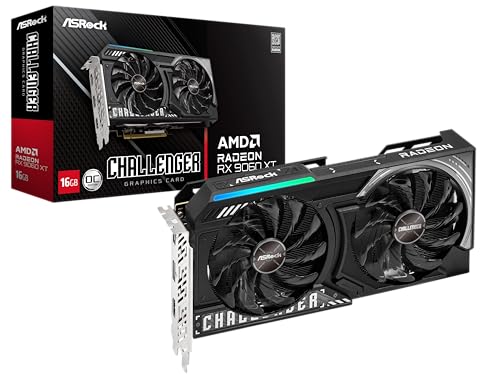 ASRock AMD Radeon™ RX 9060 XT Challenger Grafikkarte, 16GB GDDR6, PCI Express 5.0 x16, DisplayPort 2.1a, HDMI 2.1b