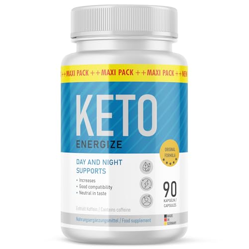Keto Energize Kapseln - Für Mann und Frau - 90 Kapseln pro Dose - Vorratspackung | 1x