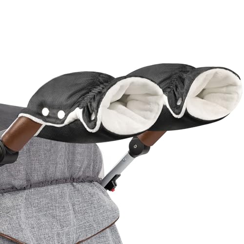 Guiseapue Handwärmer Kinderwagen: Universal Handschuhe Kinderwagen, Kinderwagen Buggy Zubehör, Winddicht & Wasserdicht Handmuff für Kinderwagen, Baby Erstausstattung Neugeborene, Weihnachtsgeschenke
