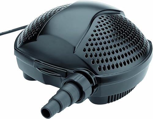 Pontec 50855 PondoMax (Eco 5000) Filterpumpe Teich, Wasserfall, Filteranlage, Teichpumpe für Außen, Energieeffiziente Bachlaufpumpe zur Filtereinspeisung, 10 m Kabel, Schwarz