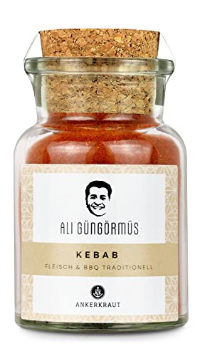 Ankerkraut Kebab Bio-Gewürz, 65g im Korkenglas, by TV-Koch Ali Güngörmüs, Premium Bio-Qualität