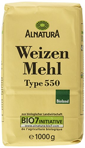 Alnatura Bioland Mehl Weizen Typ 550, 6 x 1 kg