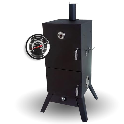 ACTIVA Premium Gas Räucherofen I Professioneller Smoker für ein einzigartiges Geschmakserlebnis I Tischräucherofen aus robustem & legiertem Stahl