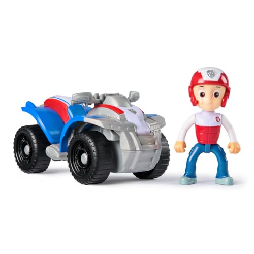 PAW PATROL Ryder-Figur mit Quad-Rettungsfahrzeug, ab 3 Jahren | Mit Ryder-Figur | Quad mit beweglichen Rädern | Kompatibel mit PAW Patrol Spielsets | Figurgröße 7 cm
