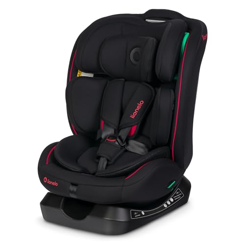 Lionelo Aart i-Size Kinderautositz Gruppe 0/1/2/3, 40-150 cm, 0-12 Jahre, Universelle Gurtmontage, Verstellbare Memory Foam Kopfstuetze, Rueckwaerts und Vorwaertsgerichtet, Abnehmbarer Bezug