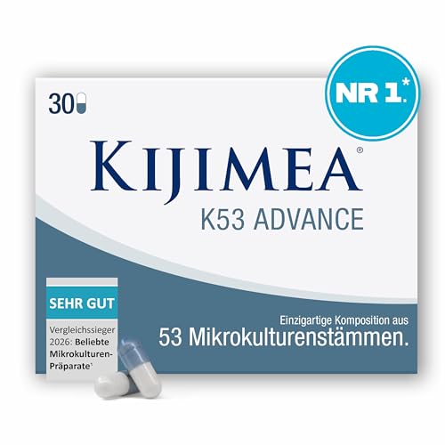 Kijimea® K53 Advance – Darmbakterien hochdosiert | 53 ausgewählte Bakterienstämme aus der Darmflora | mit Biotin |  src=