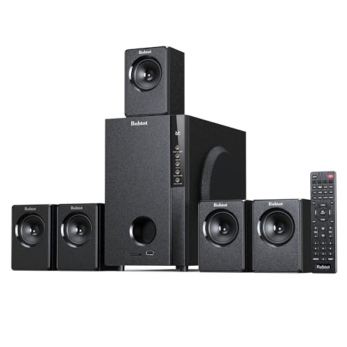 Bobtot 5.1 heimkino Soundsystem mit 600 Watt Spitzenleistung