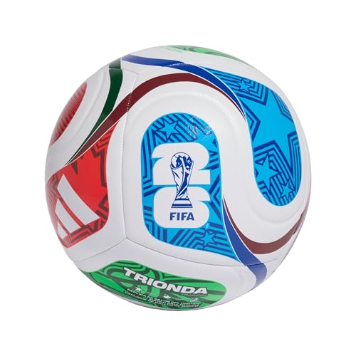 adidas Unisex FIFA World Cup 26™ Trionda Trainingsball White/Royal Blue/Solar Blue/Power Red 5