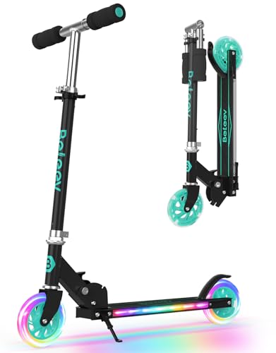 BELEEV V1Plus Roller Kinder 6 Jahre, Faltbare Scooter Kinder mit LED Räder