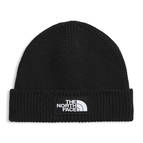 The North Face Unisex Logo Box Cuffed Mütze, TNF Black, One Size