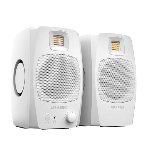 ADAM Audio D3V: Aktives Desktop-Monitorsystem mit USB-C-Anschluss (Paar, weiß)