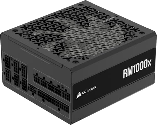 CORSAIR RM1000x Geräuscharmes Vollständig Modulares ATX-Netzteil – Schwarz