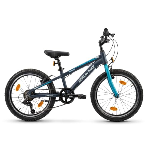 Berlin Bike Grizz 20 Zoll Mountainbike Aluminium – Kinderfahrrad für Jungen und Mädchen (6–9 Jahre), Blau