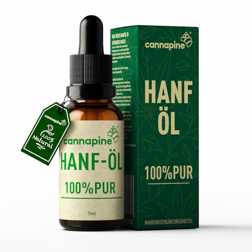 Hanföl Tropfen – Hanfsamenöl HOCHDOSIERT (30 mg pro Tropfen) mit Omega-3-6-9 – natürliche Pflanzenkraft – in kleinen Chargen hergestellt – 10 ml – CANNAPINE®