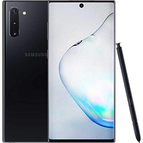 Samsung Galaxy Note 10 Smartphone, 256GB, Dual SIM, Aura Schwarz - Frei für alle Netze (Generalüberholt)