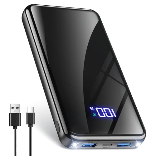 Power Bank,20000mAh Powerbank Schnellladefunktion 22,5W USB-C PD3.0 & QC4.0 Tragbarer Externer HandyAkkus mit LED Display,Kompatibel mit iPhone 16 Pro Max 15 14 13 Samsung Galaxy S25 Edge/S24/Tablet