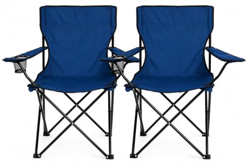 Nexos 2er Set Angelstuhl Campingstuhl Klappstuhl Faltstuhl Getränkehalter
