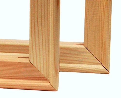 2 Stück DIY Keilrahmen als Bausatz Keilrahmenleisten im Set ohne Leinwand passend für Ihr Malen nach Zahlen oder Diamond Painting Rahmengröße 40 x 50 cm (50 x 40 cm)