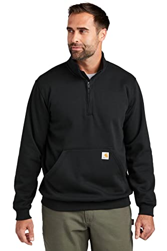 Carhartt Loose Fit Midweight Quarter Zip Mock Neck Sweatshirt