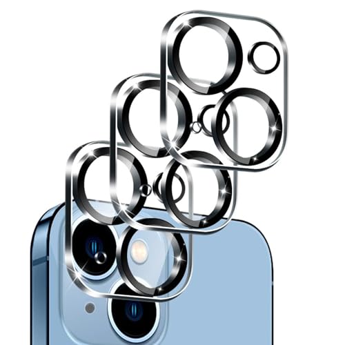 IOPYKKOA 3 Stück Kamera-Schutzglas, kompatibel mit iPhone 14 / iPhone 14 Plus 3D stereoskopische Linsenfolie, kratzfest, 9H Härte, HD, voller Kameraschutz.