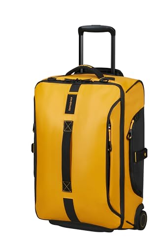 Samsonite Paradiver Light - Reisetasche mit Rollen (55 cm), Small, Handgepäck, Wasserabweisend, Leicht, 48,5L, Gelb (Yellow)