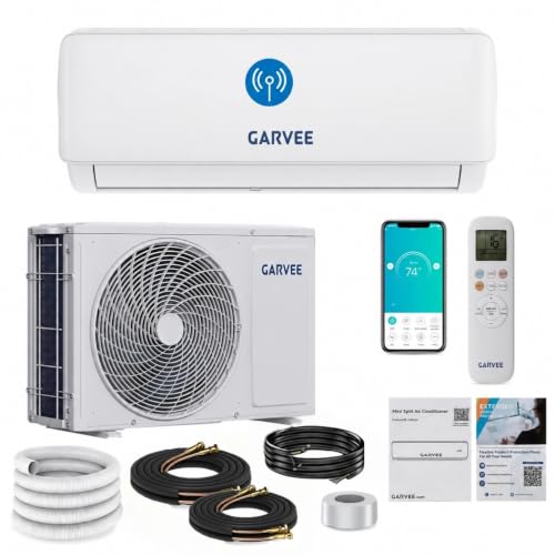 Thaookte Leise Split Klimaanlage 12000 BTU (3,5 kW) – Inverter Wärmepumpe, Kühlen & Heizen, A++ Energieeffizienz, WiFi & App-Steuerung, Timer, R32 Kältemittel, Energieeinsparung, bis 120m²