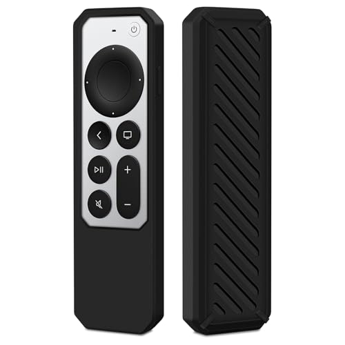 Silikon Fernbedienung Hülle für Apple Siri 4K / HD Siri Remote 2. Generation (2021) / 3. Generation (2022), Stoßfeste Slim Fernbedienung Schutzhülle Fernbedienungshülle Cover Case für Apple TV Remote