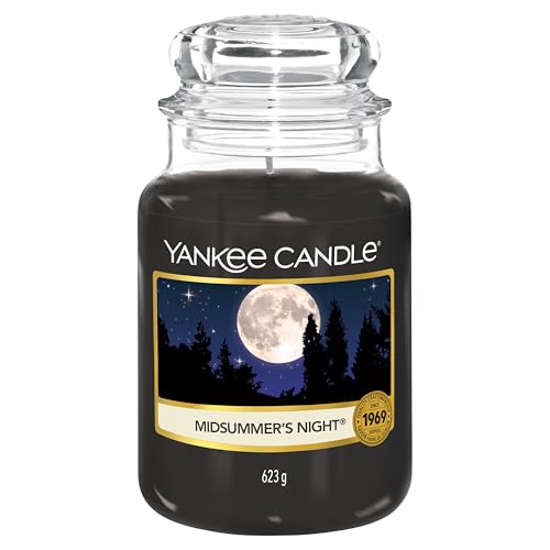Yankee Candle Duftkerze im Glas (groß) | Midsummer's Night | Kerze mit langer Brenndauer bis zu 150 Stunden | Perfekte Geschenke für Frauen