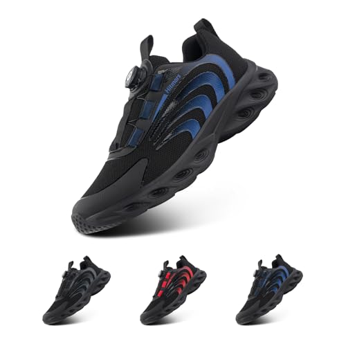 Hitmars Turnschuhe Herren Laufschuhe Luftpolster Sneaker Air Sportschuhe Joggingschuhe Straßenlaufschuhe rutschfest Joggingschuhe Walkingschuhe Fitness Running Outdoor Blau EU 43