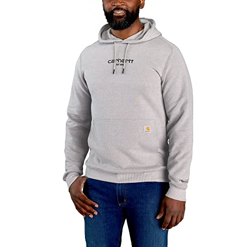 Carhartt Herren Force Relaxed Fit Lightweight Logo Graphic 105569 Sweatshirt, Asphalt Heather, M EU