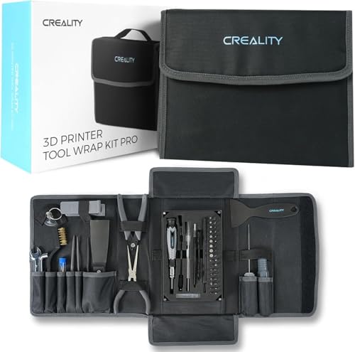 Creality 3D-Drucker Toolkit, 74 Stück 3D-Druck Tool Wrap Kit Montage/Entfernung/Filament Cutting Set 3D-Druckerzubehör für alle FDM-Drucker Reinigung Finishing Drucken