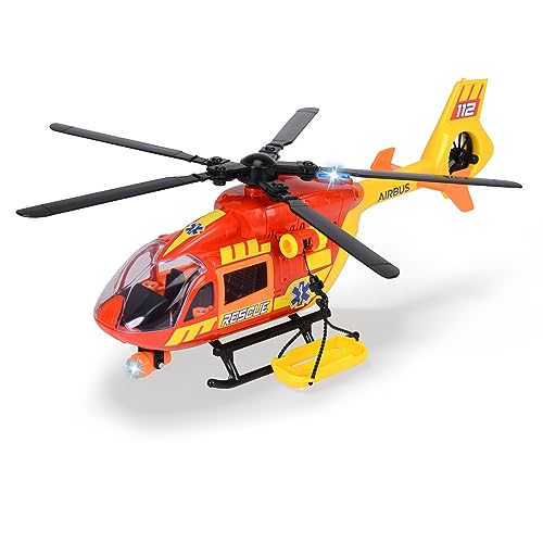 Dickie Toys Rettungs-Hubschrauber Airbus H145 3 Jahren für Jungen mit Seilwinde & Rettungstrage - 203716024