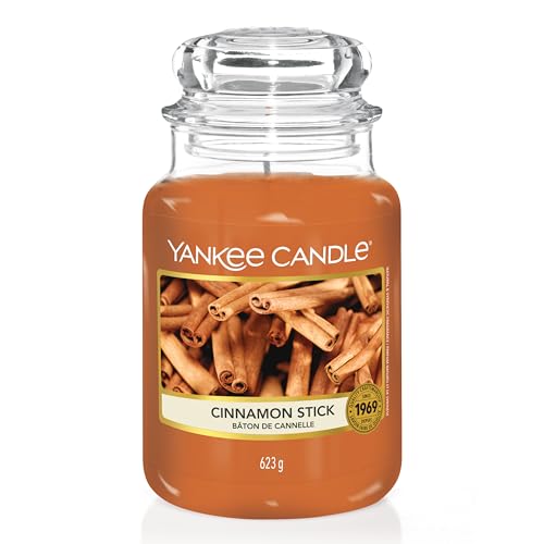 Yankee Candle Duftkerze im Glas (groß) | Cinnamon Stick | Kerze mit langer Brenndauer bis zu 150 Stunden | Perfekte Geschenke für Frauen