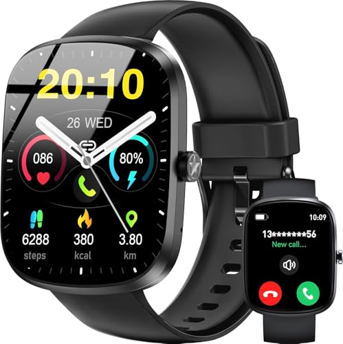 OUKITEL Smartwatch Herren Damen (Anruf Annehmen/Tätigen), 1.91