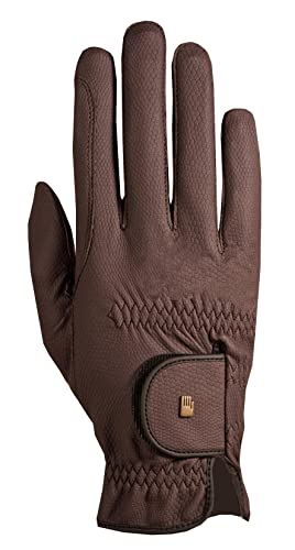 Roeckl -Roeck Grip- Handschuh, Unisex, Reithandschuh, in 10 Farben, alle Größen, mocca, 7.5