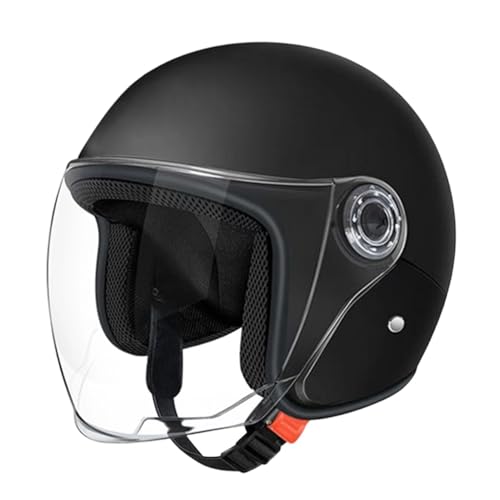 Jethelm Mit Visier Motorradhelm Integralhelme Für Erwachsene Mopedhelm Für Herren Damen Atmungsaktiv Motorradhelm Mit Kratzfestem Visier Roller Helm Für Skateboard, Reiten, Fahrrad